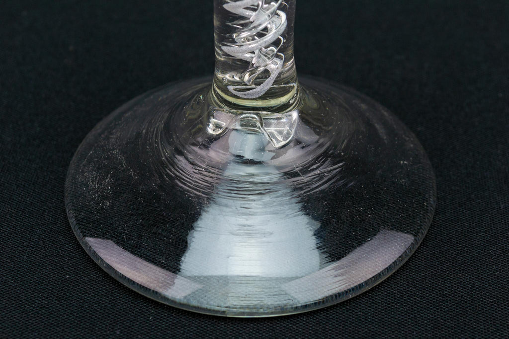 Double Air Twist Tall Glass, English Circa 1750
