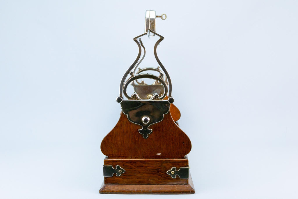 Tantalus for Three Square Decanters, English circa 1900
