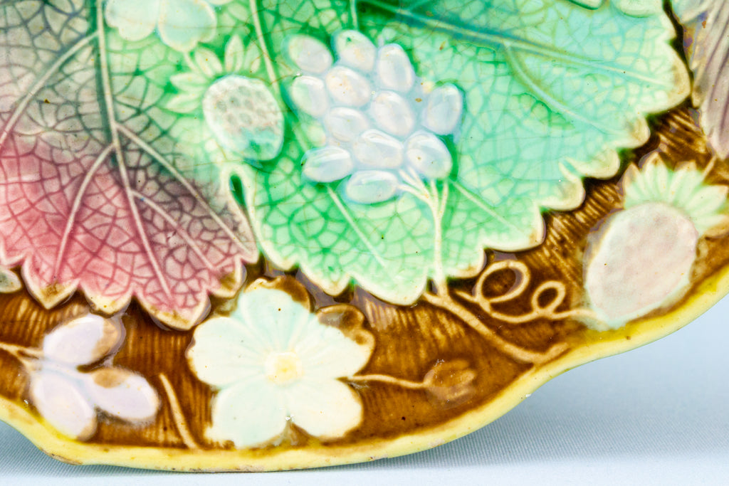 Majolica Strawberry & Grape Bowl