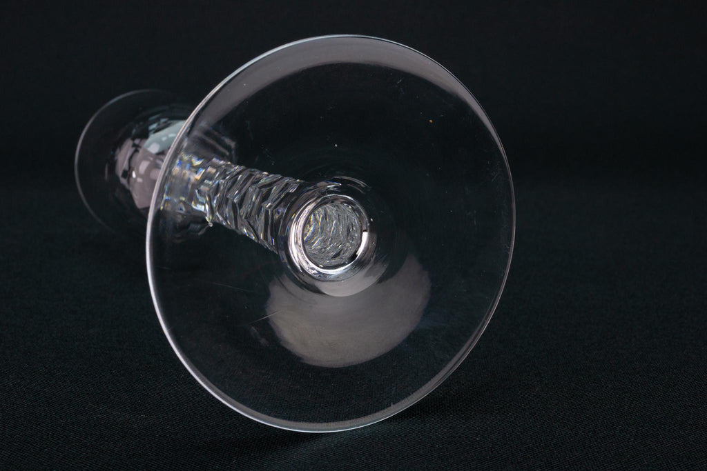 Tall Stem Cordial Glass, English Circa 1795