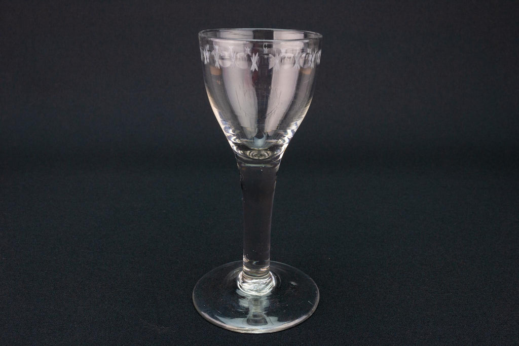 Georgian Wine Glass, English circa 1775