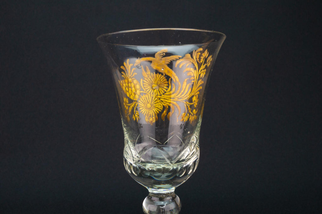 Gilded Wine Glass circa 1760