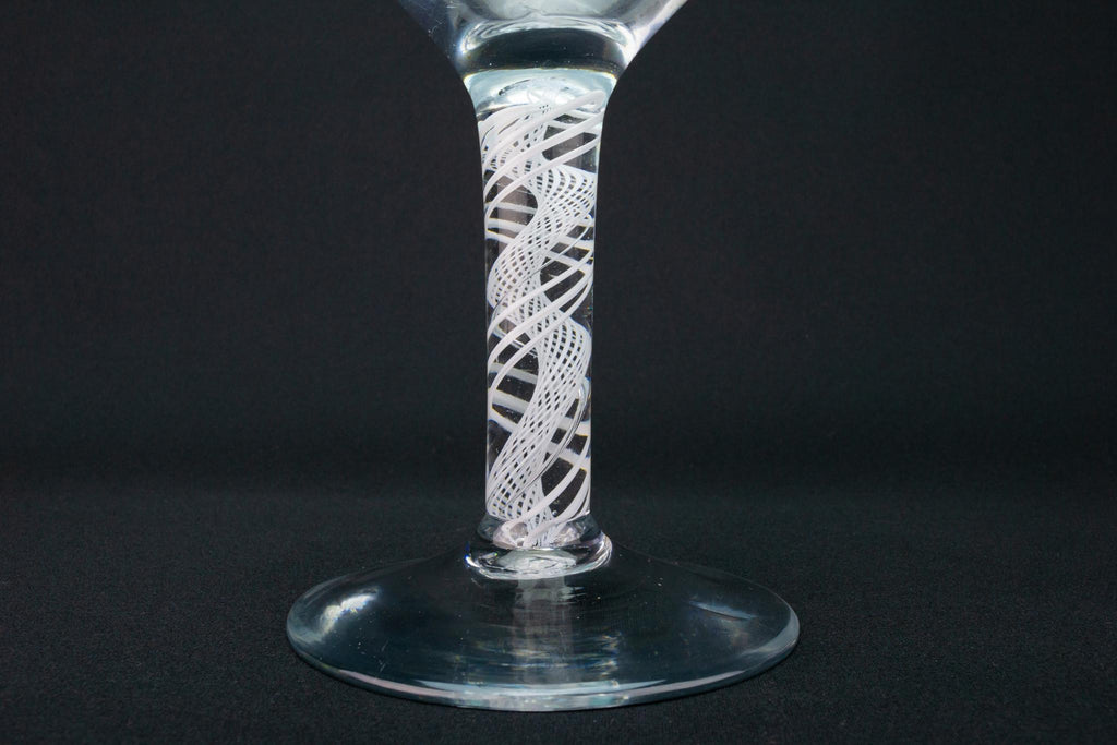 Large Wine Glass Twist Stem, English circa 1770