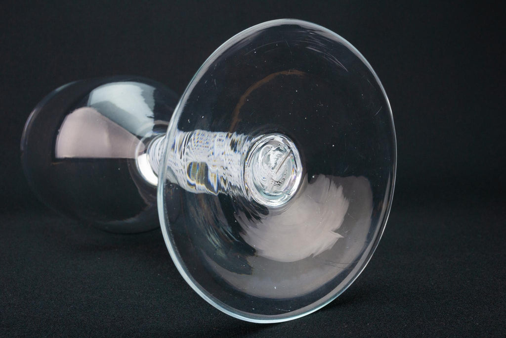 Large Wine Glass Twist Stem, English circa 1770