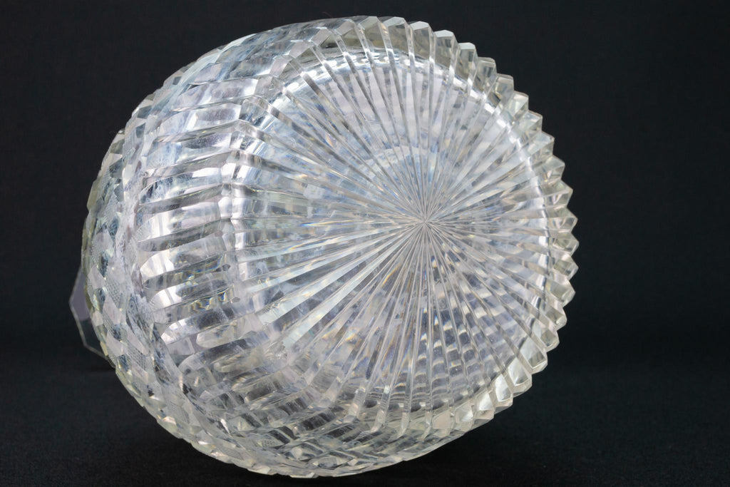 Large Cut Glass Decanter, English Circa 1820