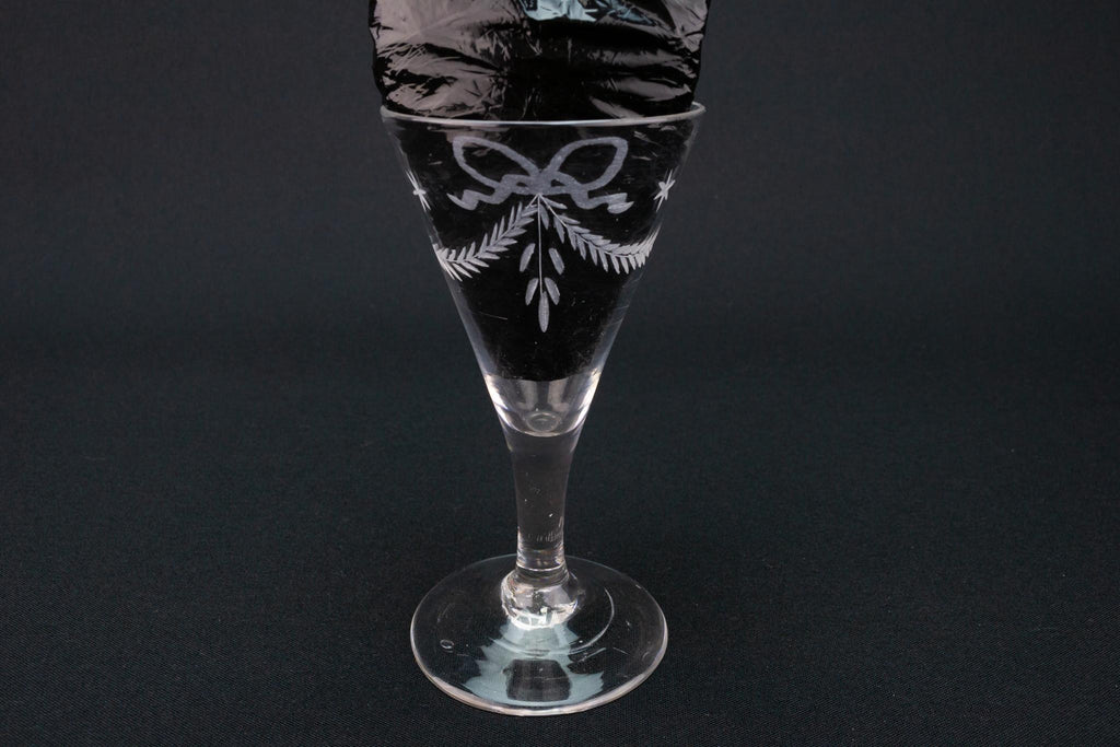 Engraved Port Glass, English circa 1780