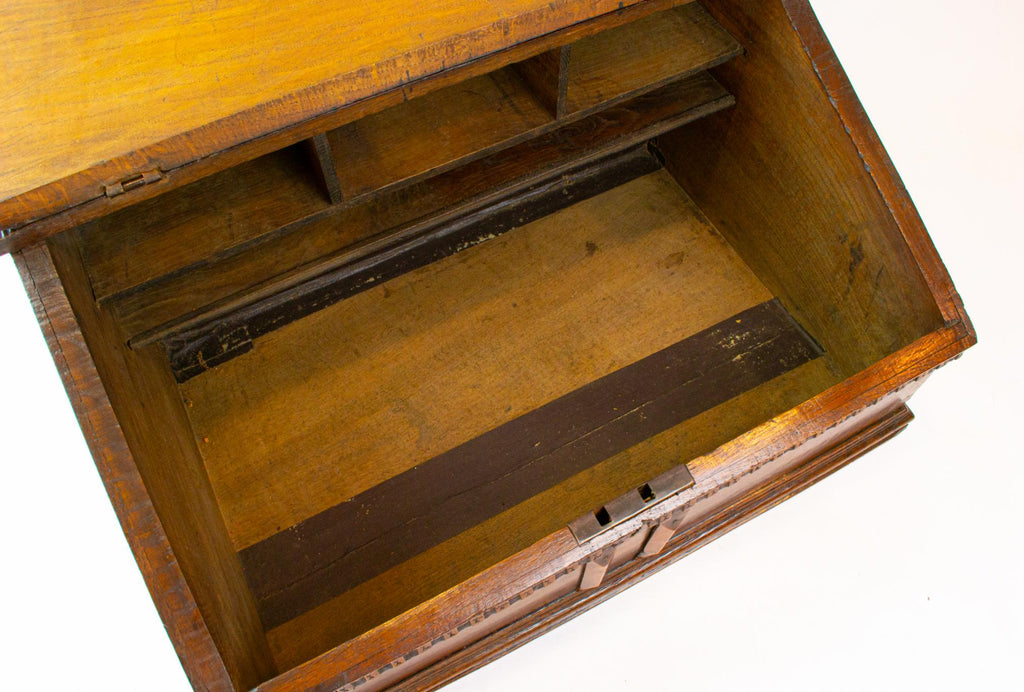 Large Oak Writing Box, English 17th Century