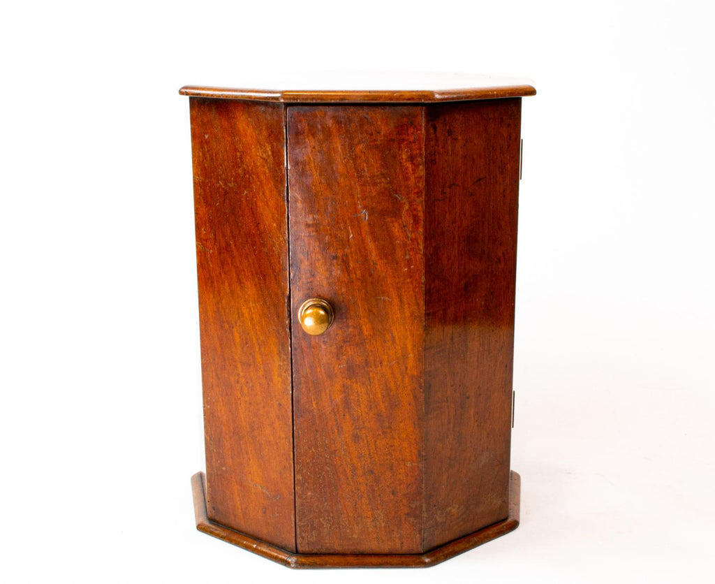 Small Mahogany Nonagon Cabinet, English 1830s