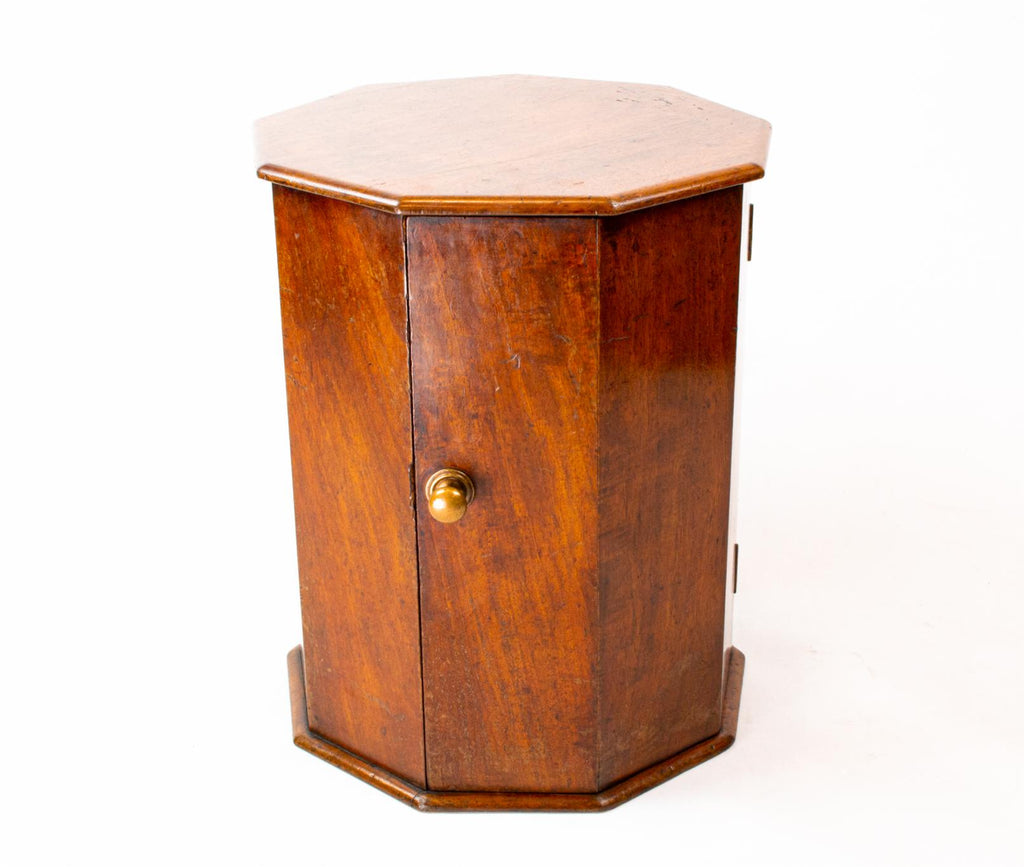 Small Mahogany Nonagon Cabinet, English 1830s