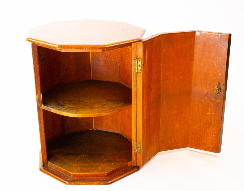 Small Mahogany Nonagon Cabinet, English 1830s