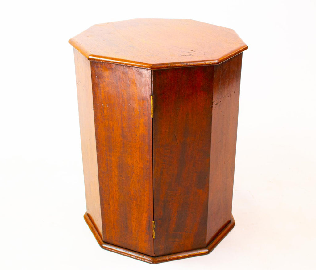 Small Mahogany Nonagon Cabinet, English 1830s