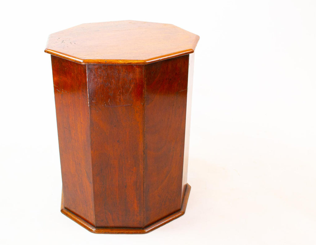 Small Mahogany Nonagon Cabinet, English 1830s