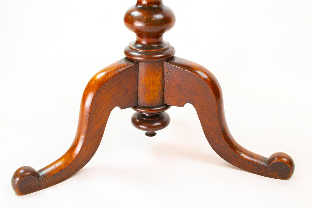 Mahogany Bobbin Tripod Table, English circa 1860