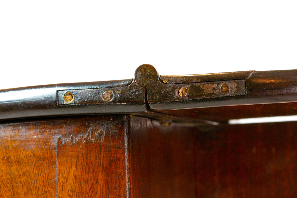 Mahogany Demilune Folding Table, English 18th Century
