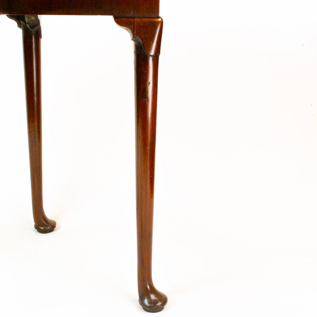 Mahogany Demilune Folding Table, English 18th Century
