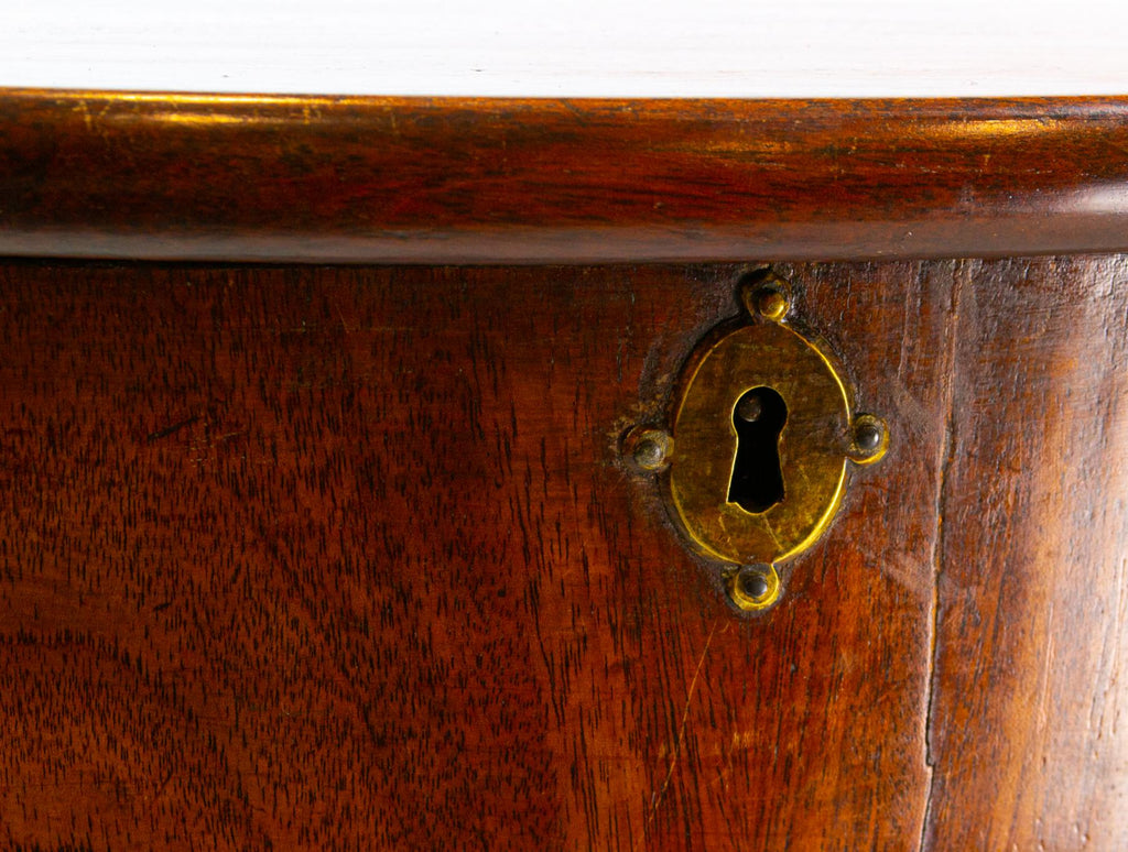 Mahogany Demilune Folding Table, English 18th Century
