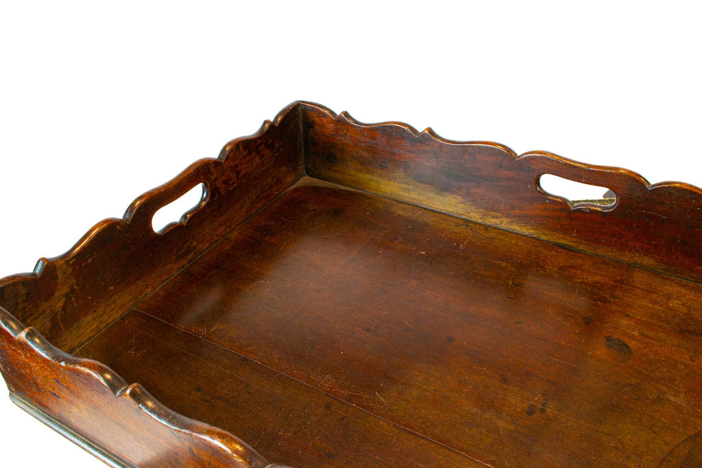 Mahogany Butlers Tray On Stand, English 18th Century