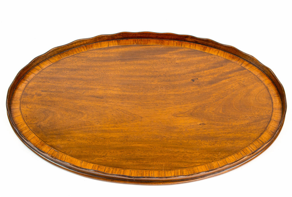 Large George III Mahogany Tray, English 18th Century