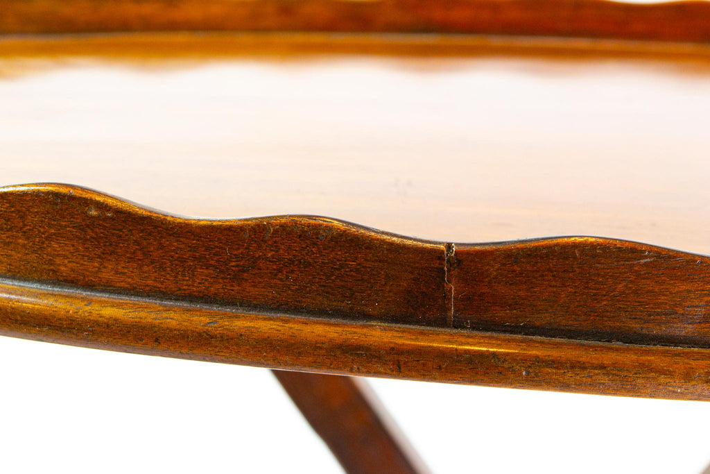 Large George III Mahogany Tray, English 18th Century