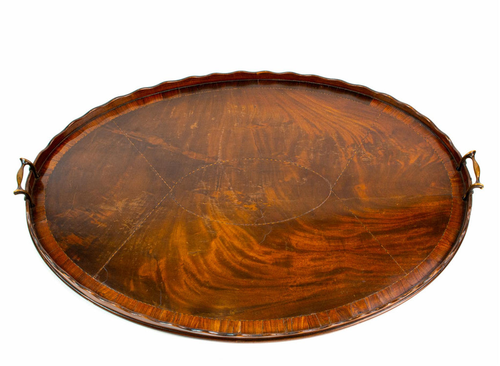 Large Mahogany Tray, English 18th Century