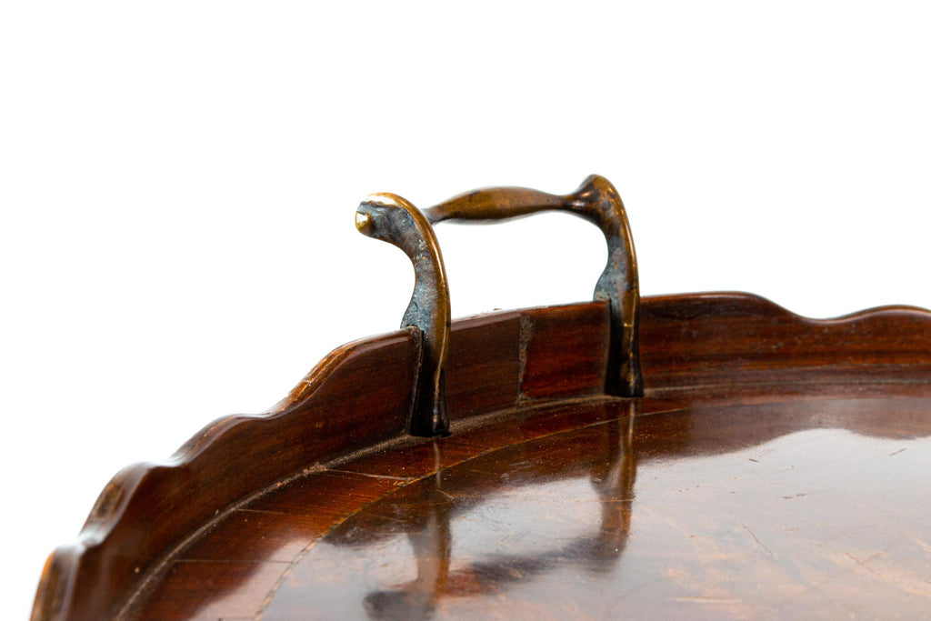 Large Mahogany Tray, English 18th Century