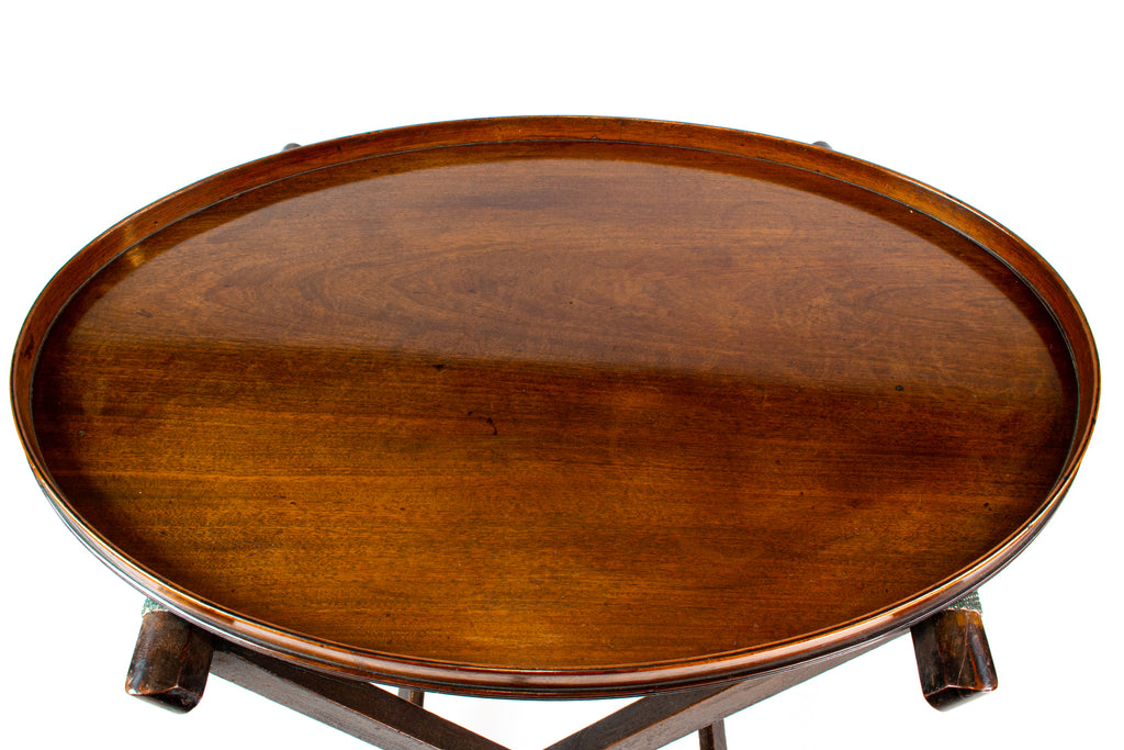 Fine & Large Mahogany Tray, English Circa 1800