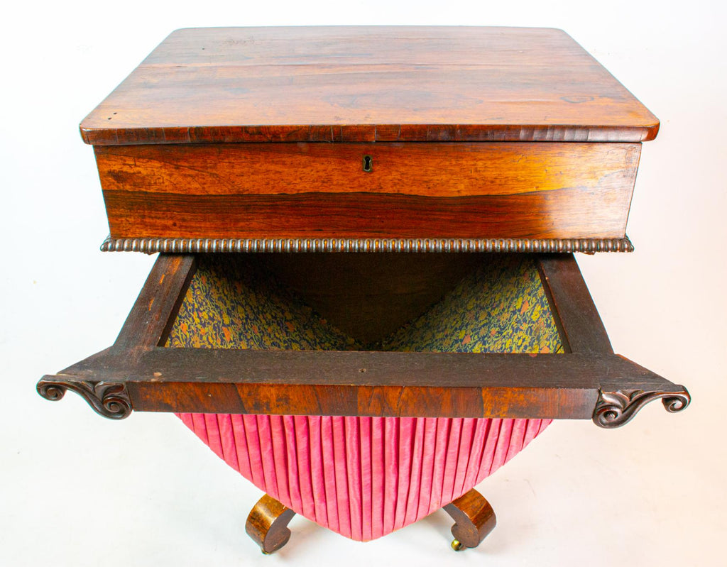 Rosewood Work Table, English 1830s