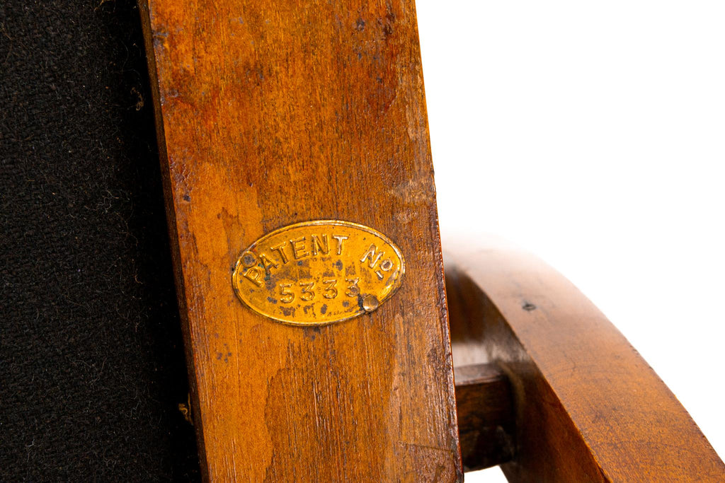 Folding Stool in Mahogany, English 1850s