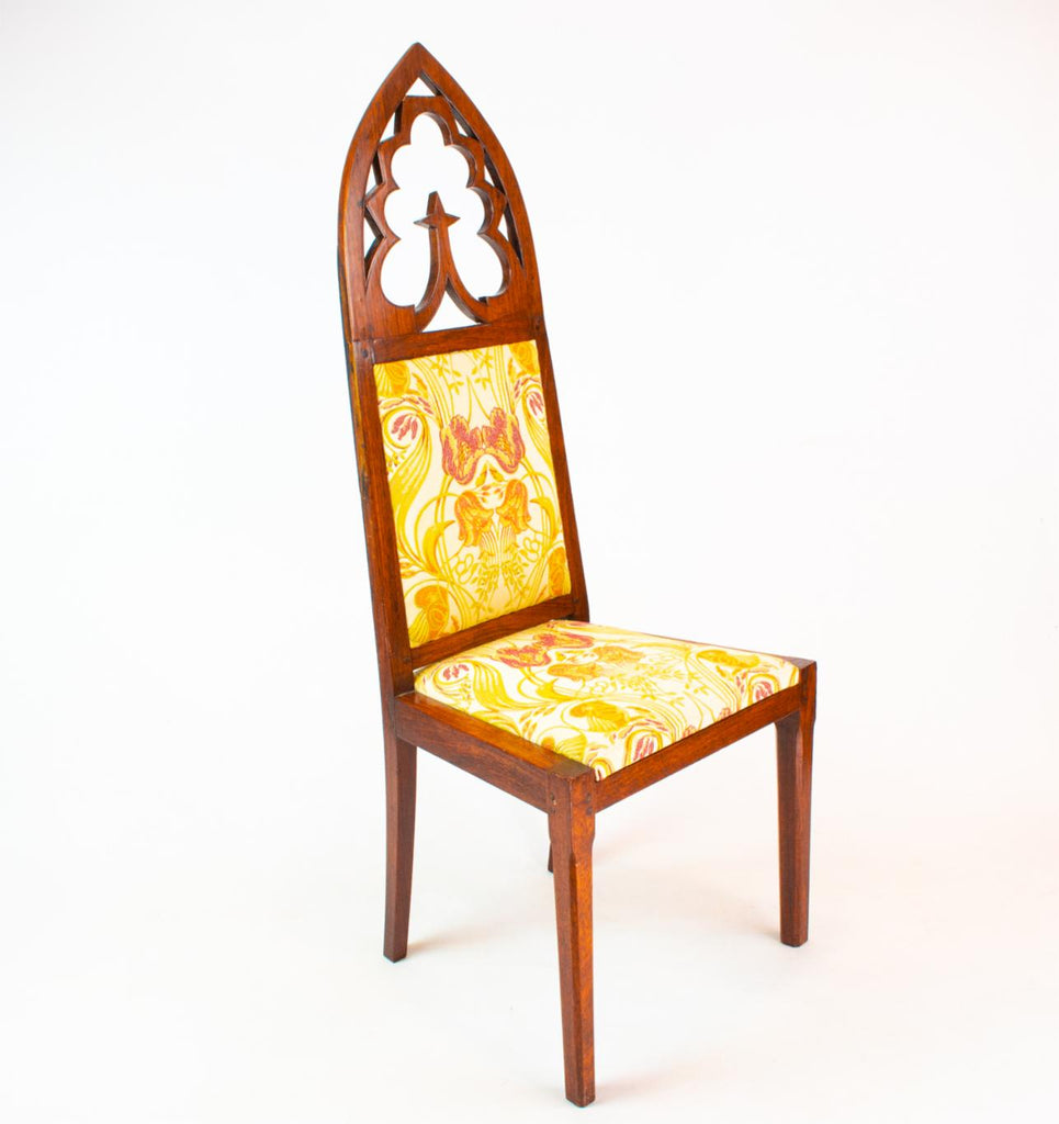 Two Gothic Revival Chairs, English 19th Century