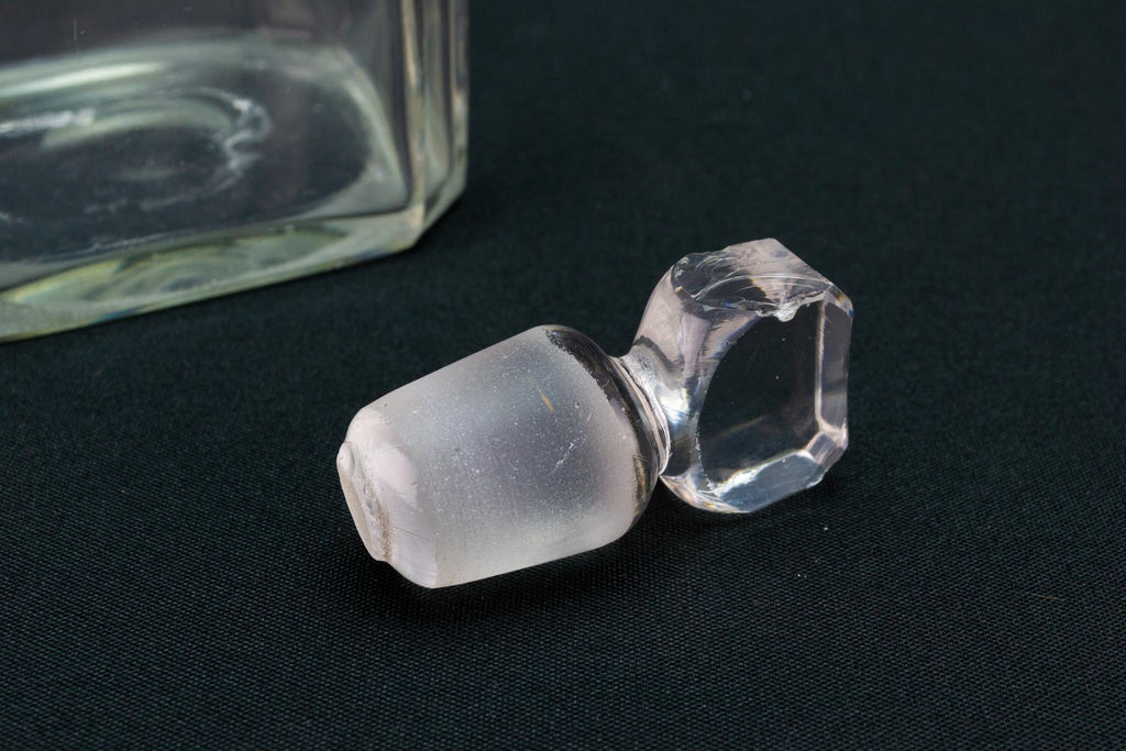 Georgian Square Whisky Decanter, English 18th Century