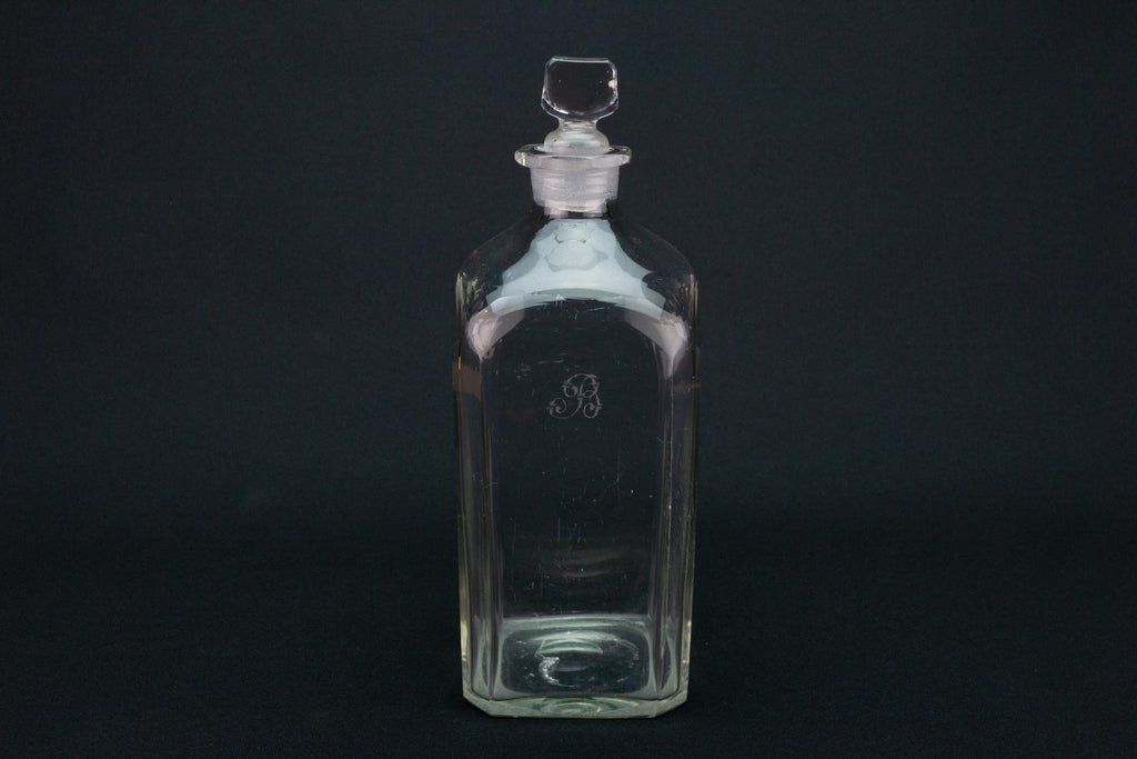 Georgian Square Whisky Decanter, English 18th Century