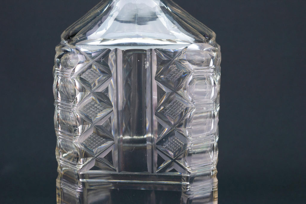 Georgian Glass Decanter, English 1800