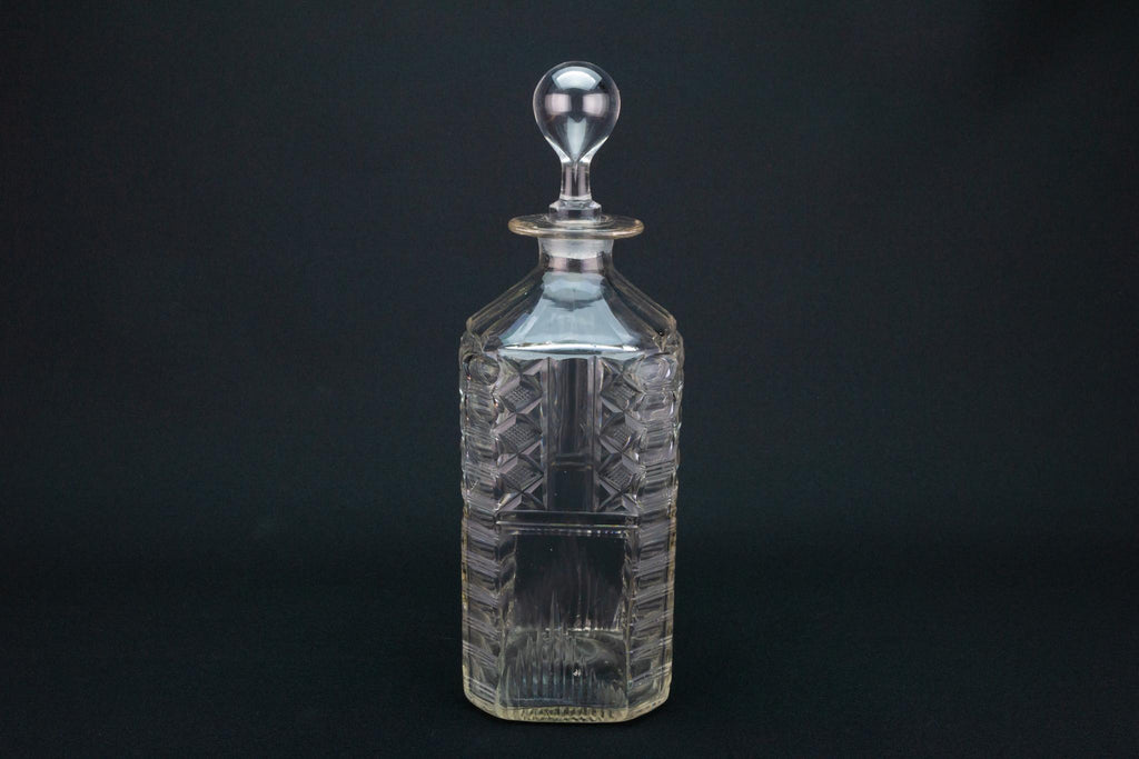 Georgian Glass Decanter, English 1800