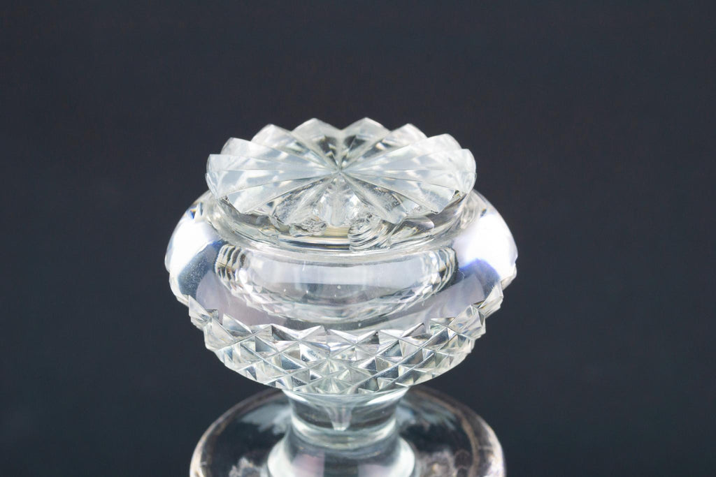 Small Cut Glass Decanter, English Circa 1800
