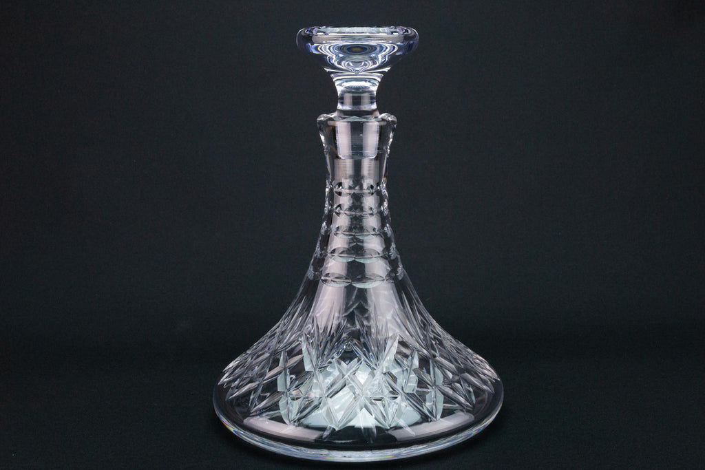 Ship Decanter in Cut Glass