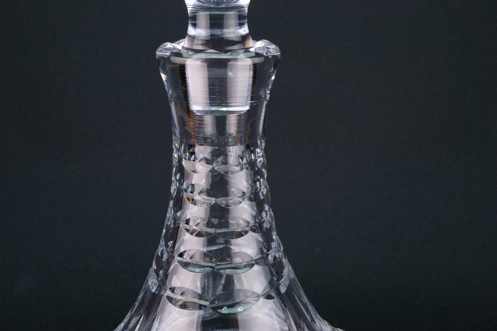 Ship Decanter in Cut Glass