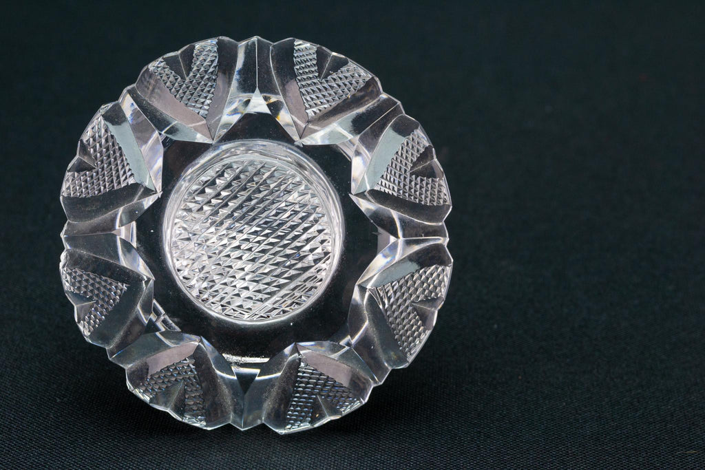 Small Cut Glass Decanter, English Circa 1800