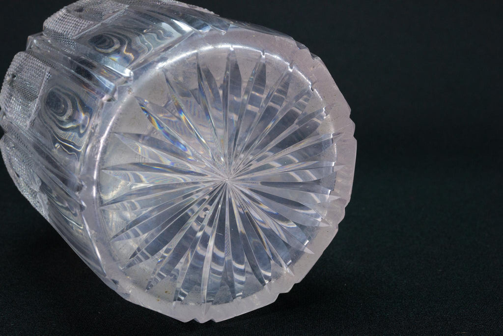 Small Cut Glass Decanter, English Circa 1800