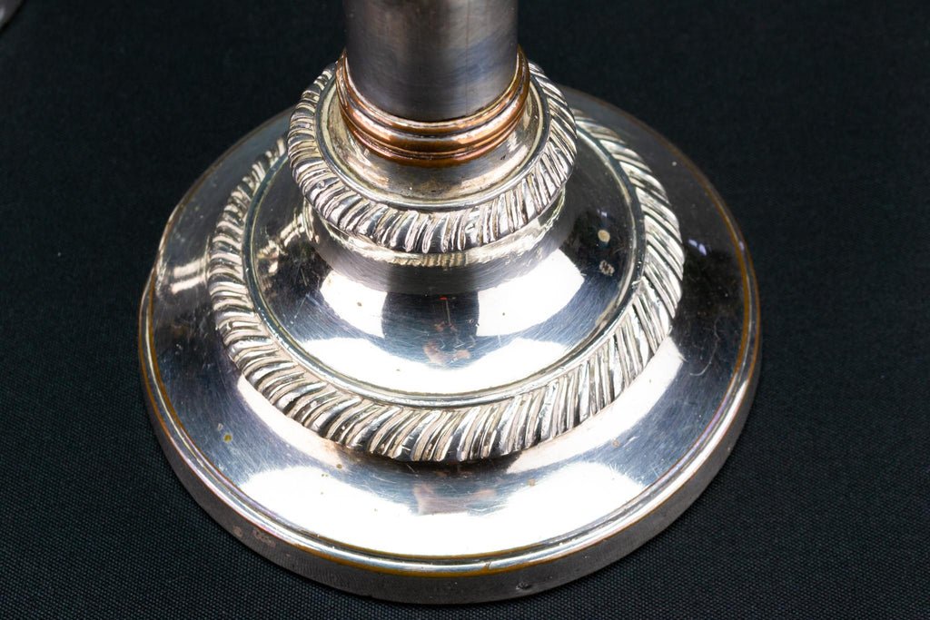 Silver Plated Extending Candlesticks, English 1820s