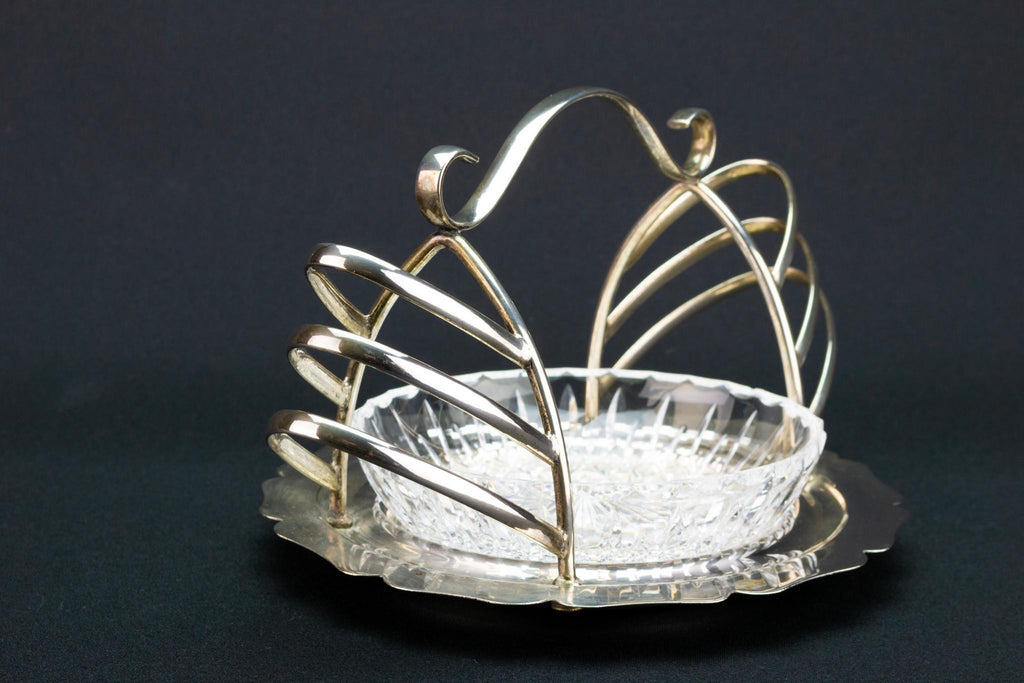 Silver Plated Large Edwardian Toast Rack, English Early 1900s