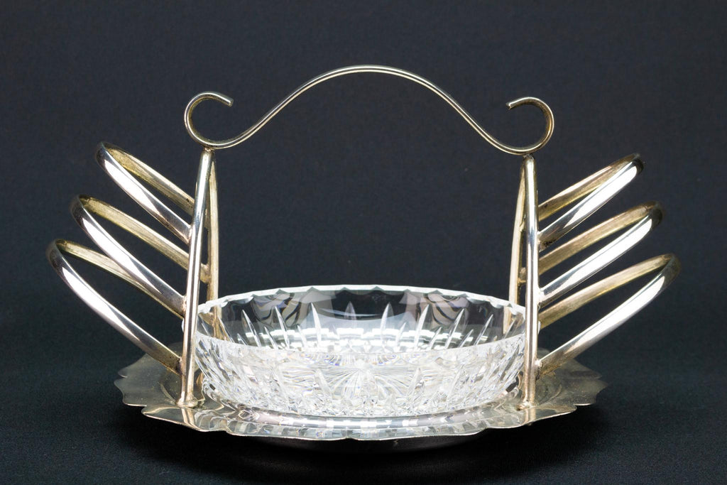 Silver Plated Large Edwardian Toast Rack, English Early 1900s