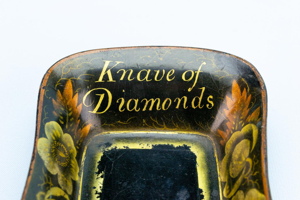 Card Tray in Papier Mache, English 1830s