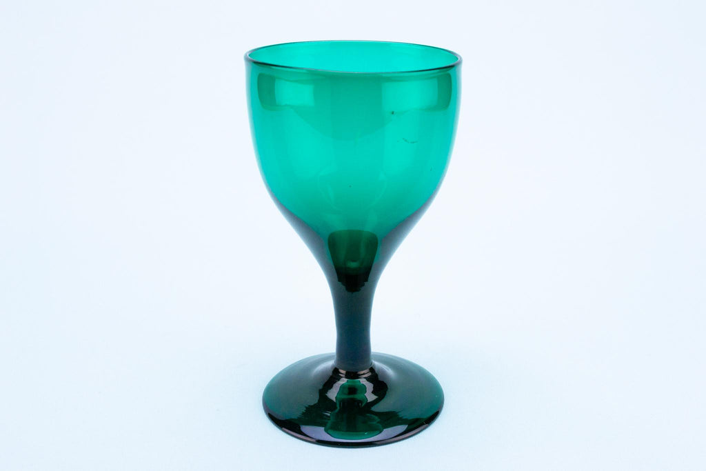 Dark Green Wine Glass, English circa 1800