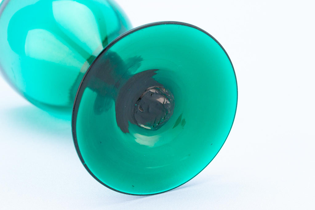 Dark Green Wine Glass, English circa 1800