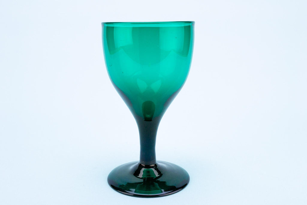 Dark Green Wine Glass, English circa 1800
