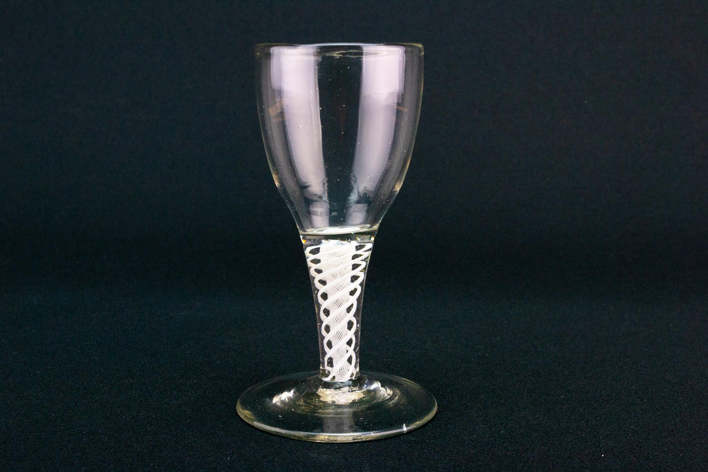 Small Port Wine Glass Twisted Stem, English Circa 1760