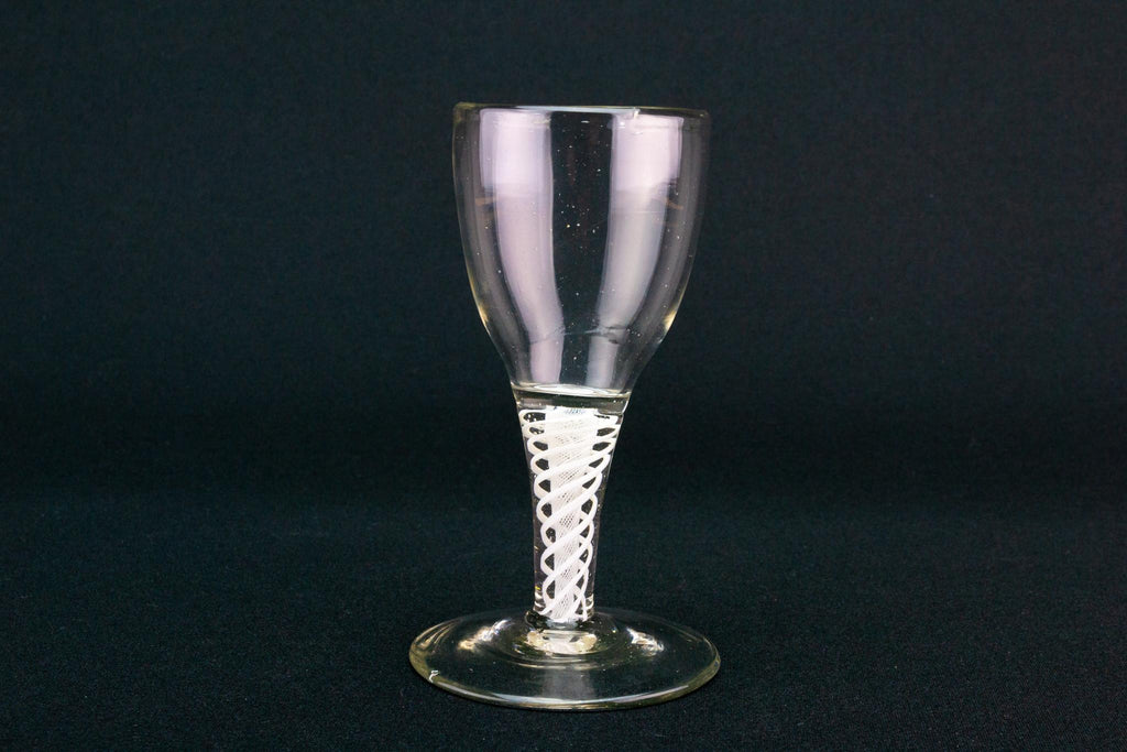 Small Port Wine Glass Twisted Stem, English Circa 1760