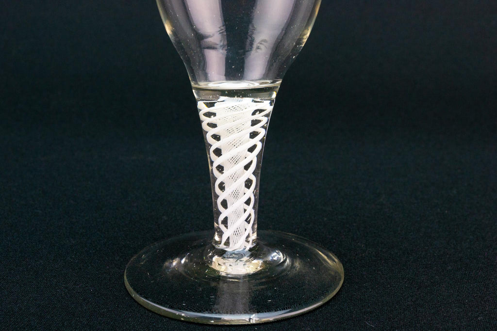 Small Port Wine Glass Twisted Stem, English Circa 1760