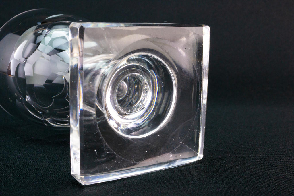 Square Base Wine Glass Rummer, English Circa 1810