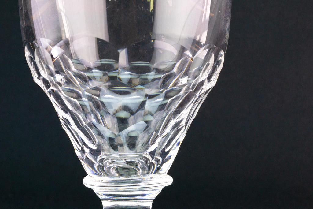 Square Base Wine Glass Rummer, English Circa 1810